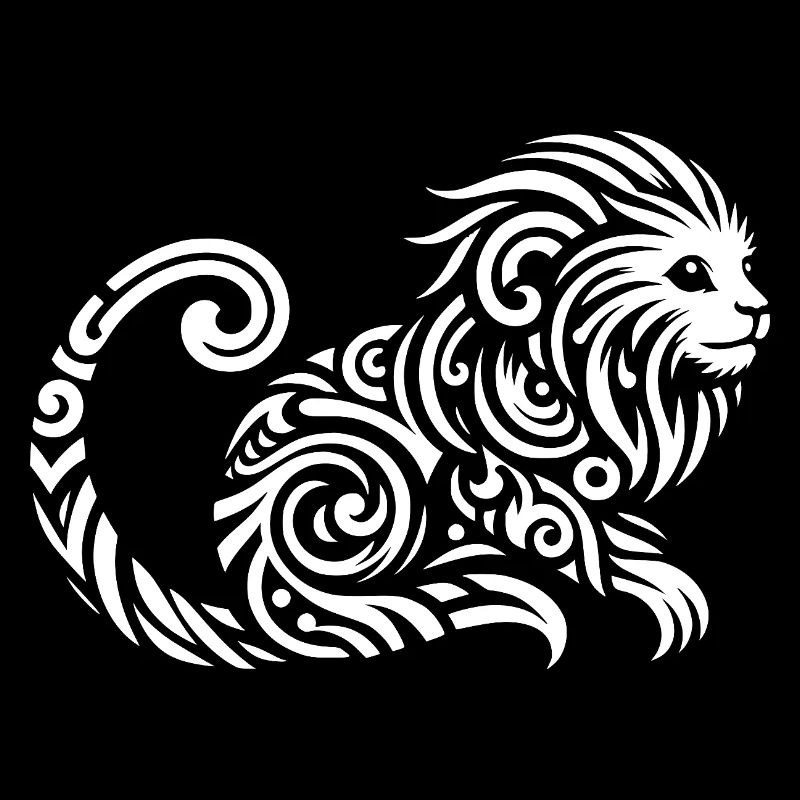 Tamarin-lion doré tribal