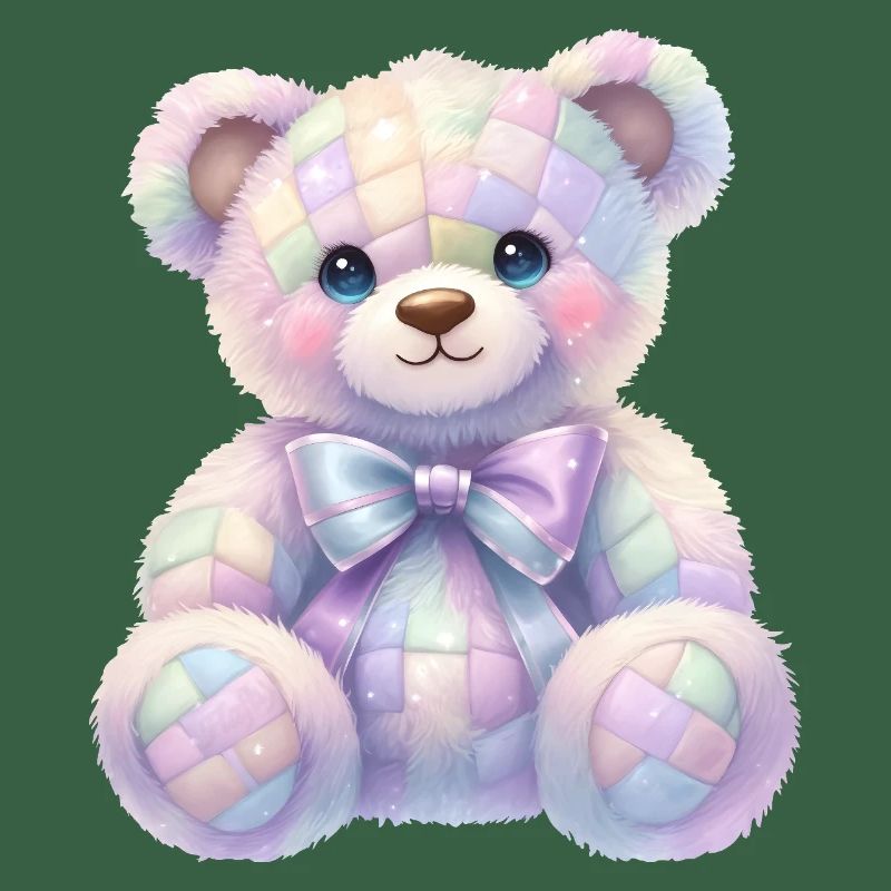 Coquette Glitter Teddy Bear 🧸