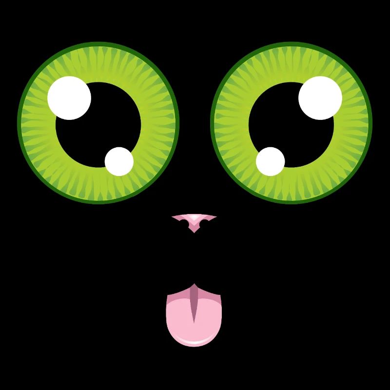 Le chat tire la langue