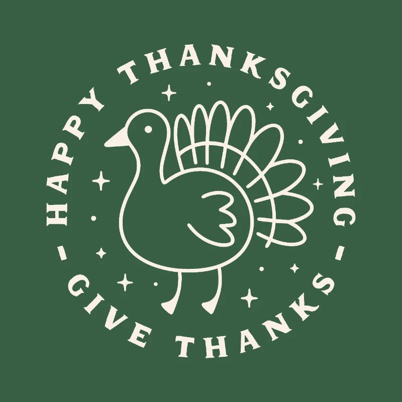 Joyeux thanksgiving rendre grâce salutations dinde