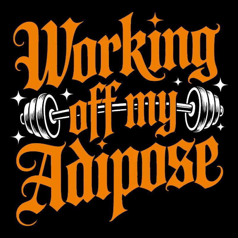 Workout motif with dumbbell