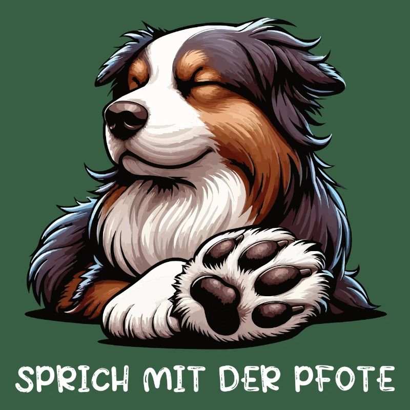 Sprich mit der Pfote Australian Shepherd Aussie 