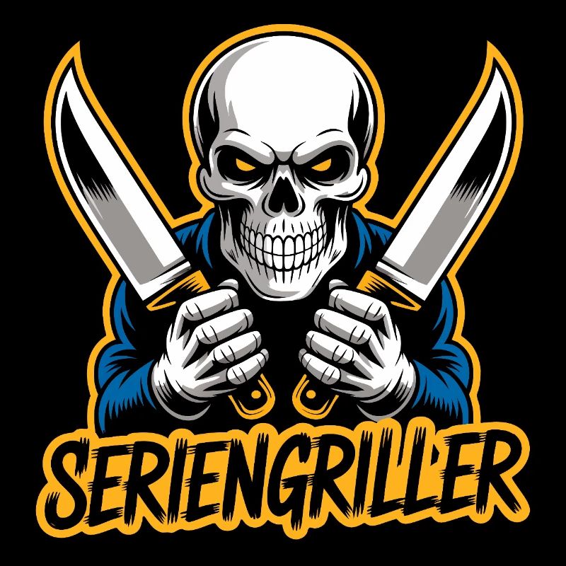 Skull serial griller funny skull