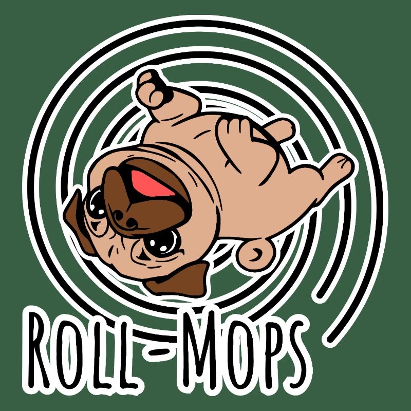Rollender Mops - Ein Roll-Mops