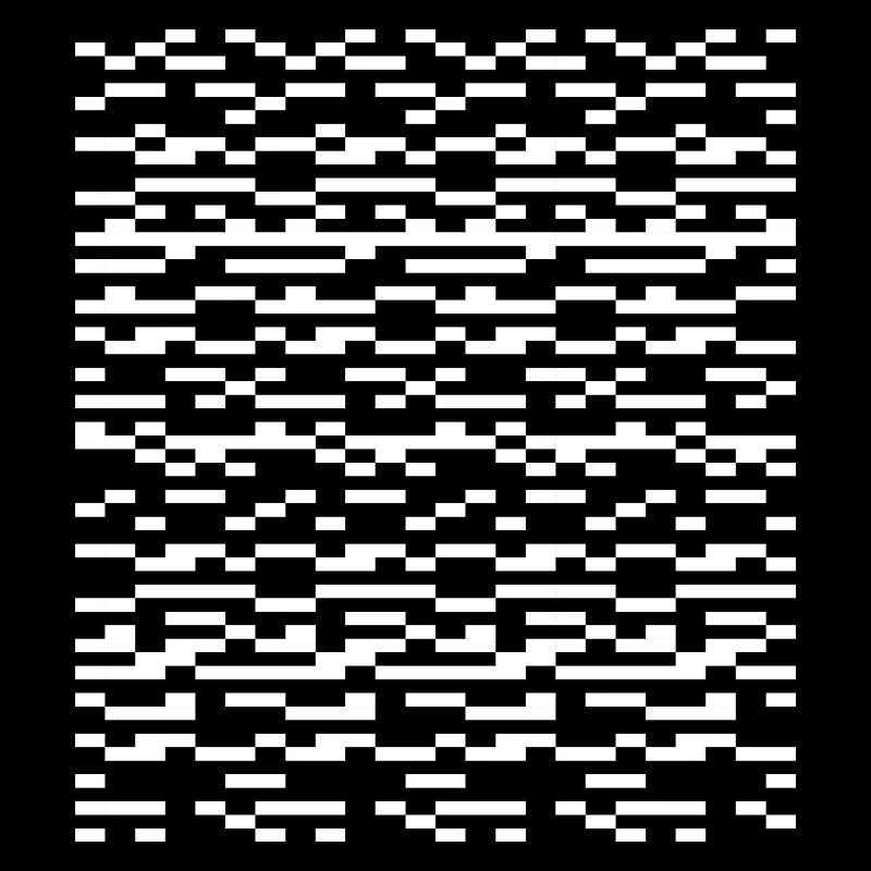 Glitch Grid Motif monochrome