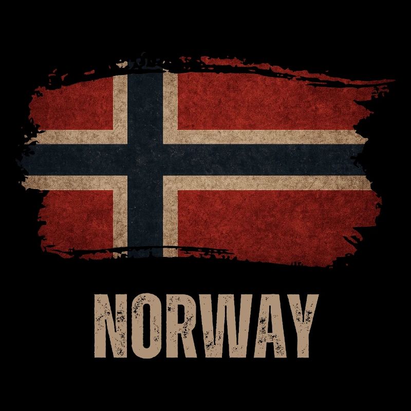Drapeau de la Norvège, Drapeau vintage de la Norvège