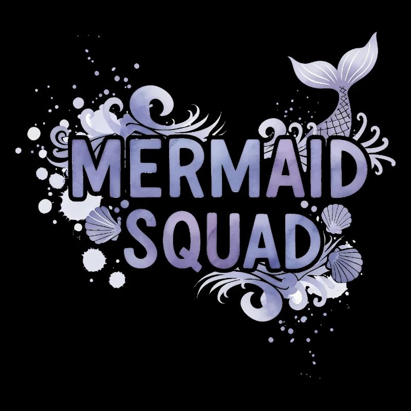 Mermaid Squad Mermaid Ocean Gift Funny