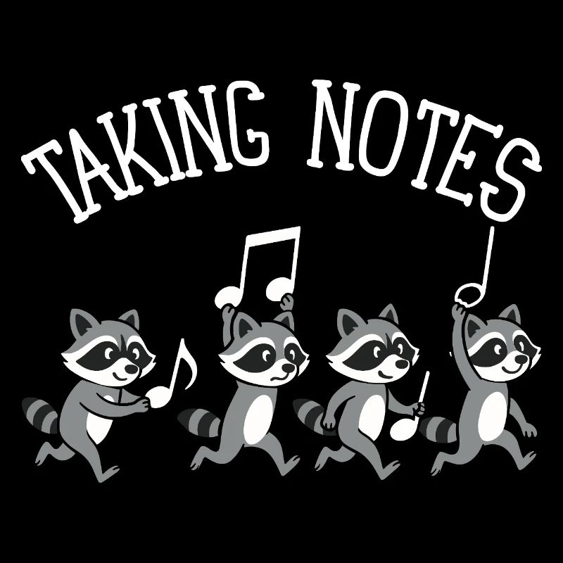 Raccoon Musical Notes Music