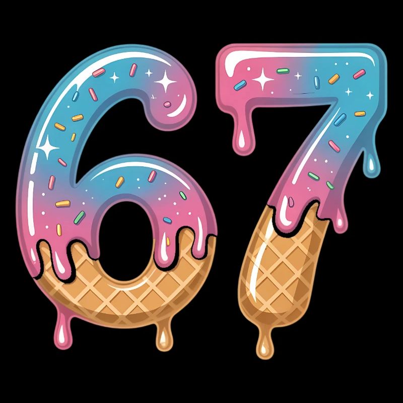 67 gouttes de crème glacée