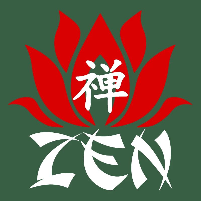Das Wort Zen auf Chinesisch (weiß)