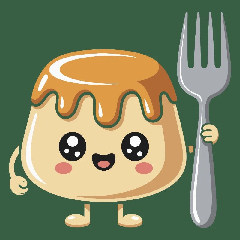 Pudding Mit Gabel