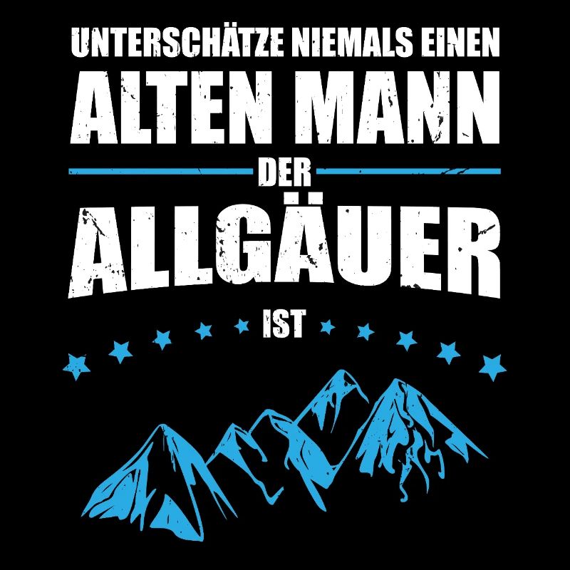 Geschenk Alter Mann - Allgäuer | Retro Vintage