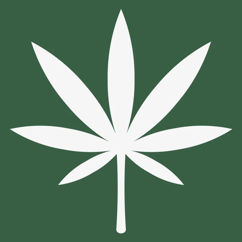 Cannabis / Marijuana / Feuille de chanvre (blanc)