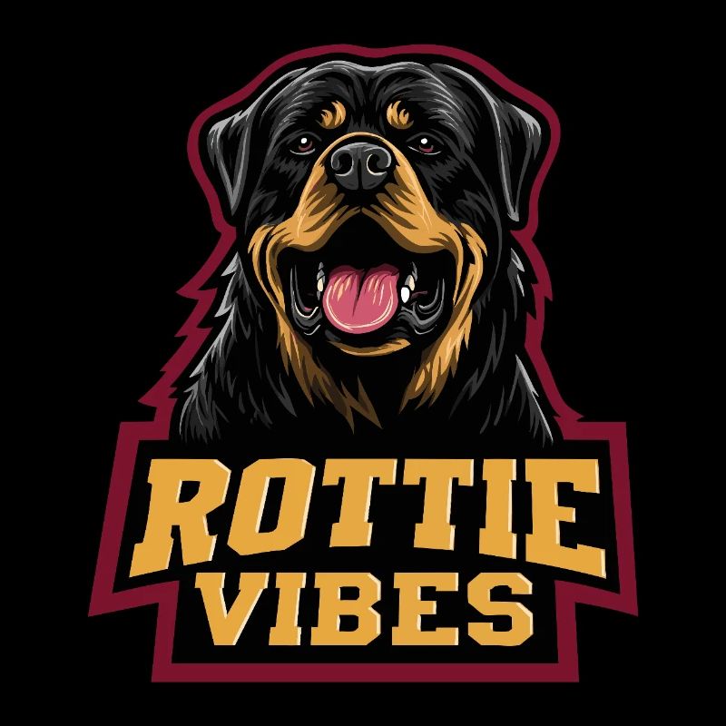 Rottweiler Head Rottie Vibes