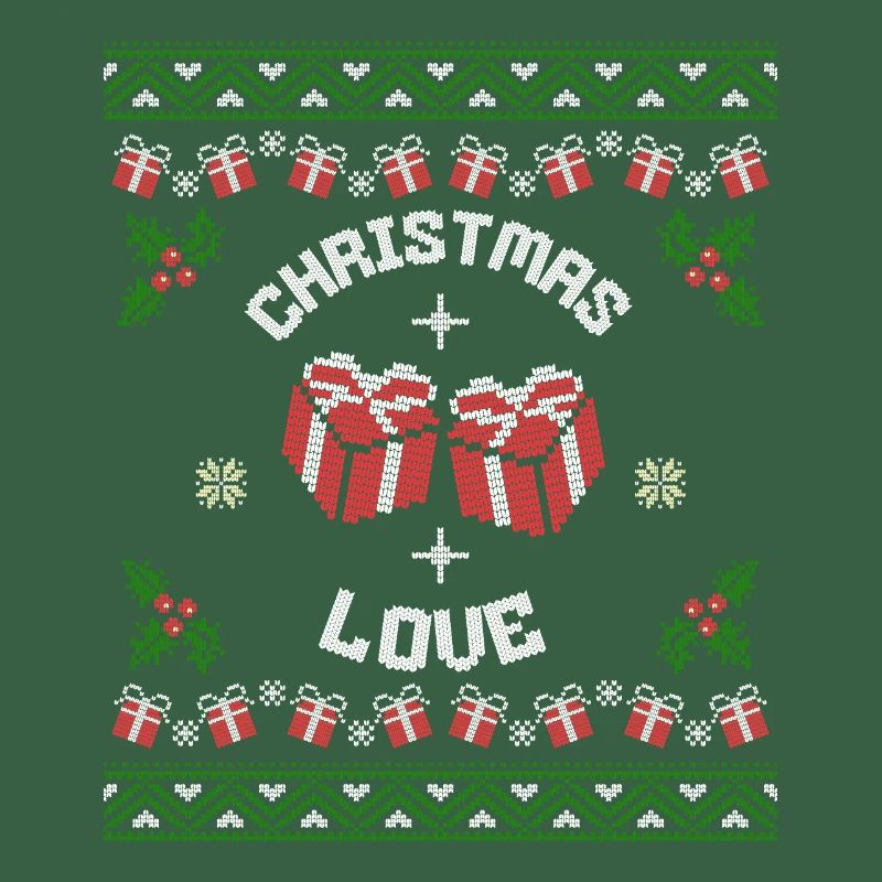 Weihnachtsliebe Geschenke Muster Ugly Stil