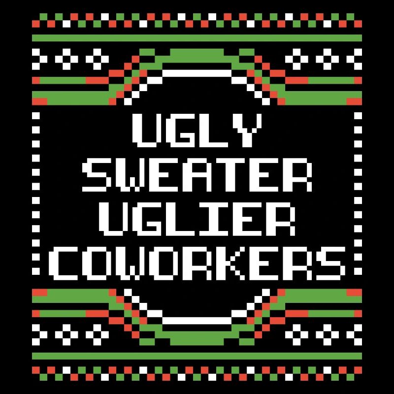 Pull de Noël moche de bureau Pull humoristique de bureau