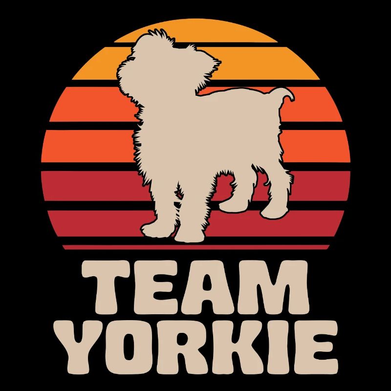 Équipe Yorkie Yorkshire Terrier Rétro