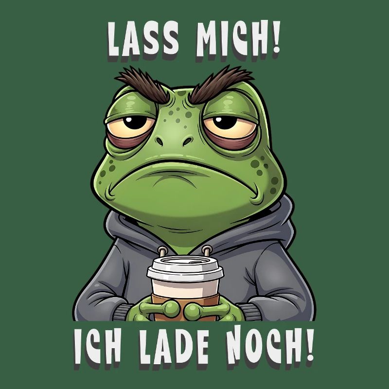 Grumpy Frog Coffee Saying Let Me I Invite