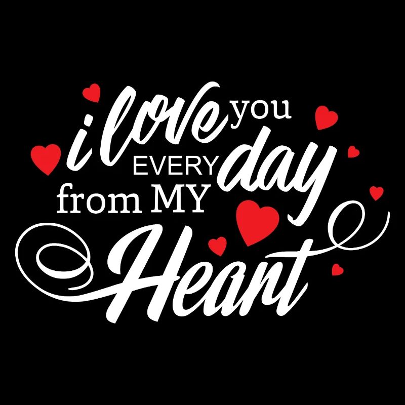 Je T'aime Chaque Jour Mon Cœur Amour Éternel