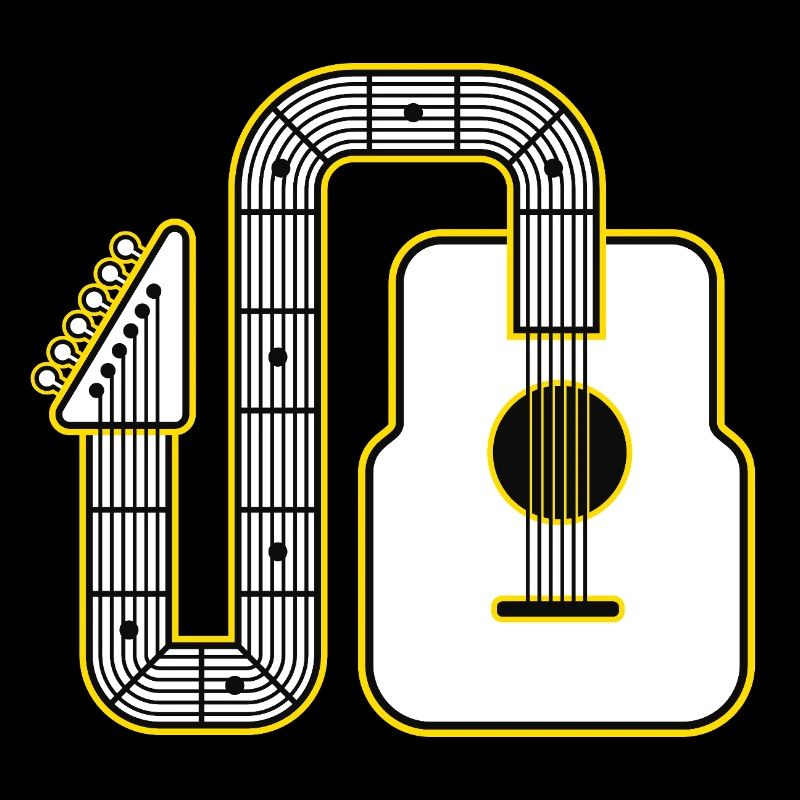 Abstract Guitar Art