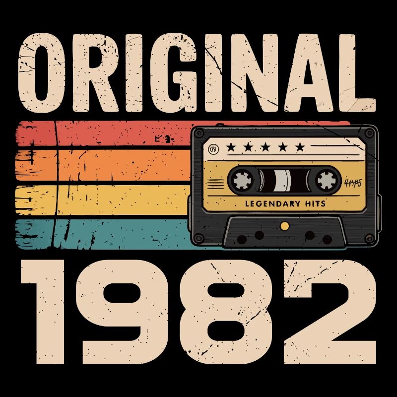 Original 1982 Vintage 1982 Rétro Anniversaire