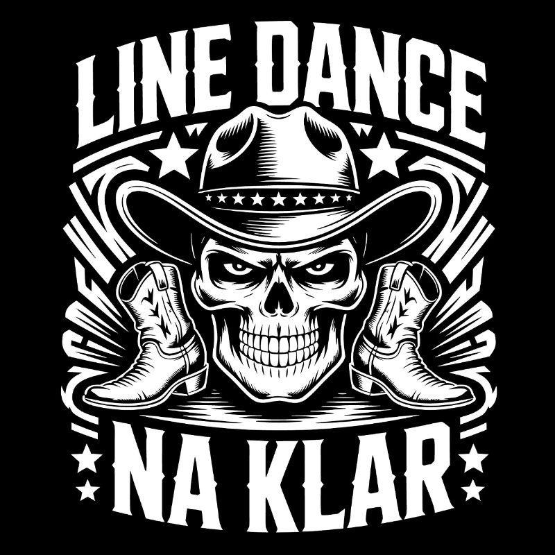 Line Dance Skull Cowboy
