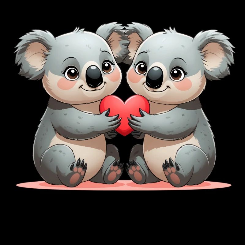 Koalas with a heart: friendship