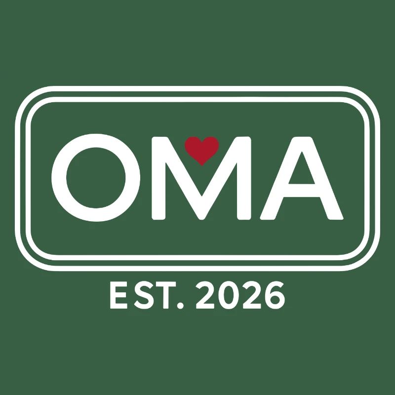 OMA EST. 2026 Stolze Großmutter Ankündigung