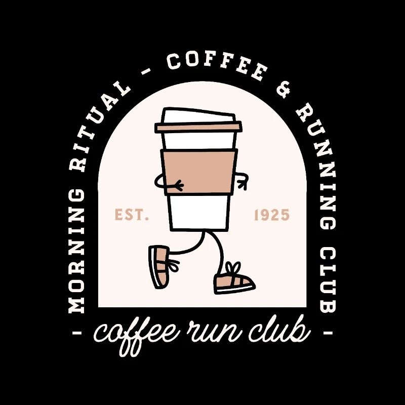 Club de café drôle et de course