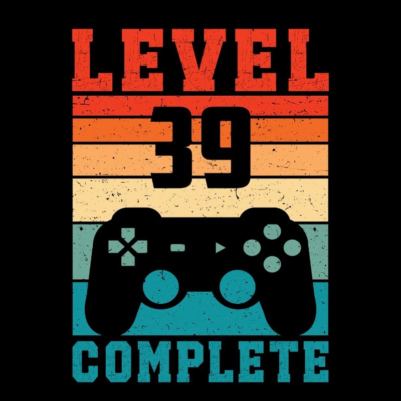 39th Birthday Level 39 Complete 39 Years Gamer