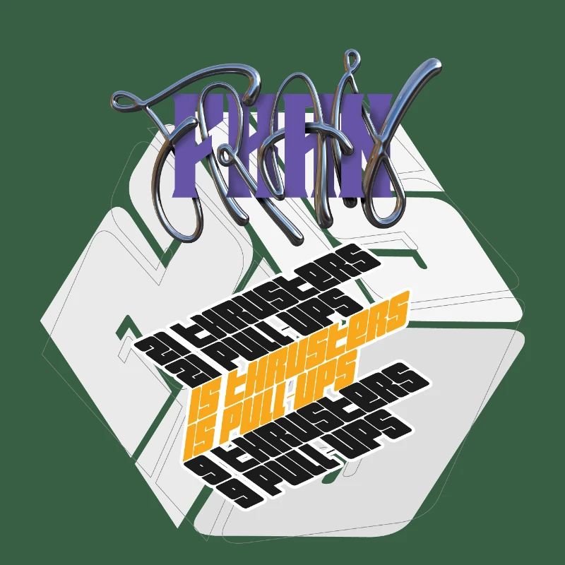 Fran Hero WOD Cross Training light graphic version