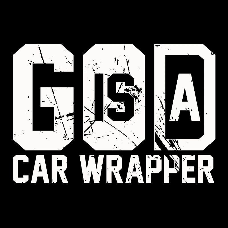 GOD is a Car Wrapper White