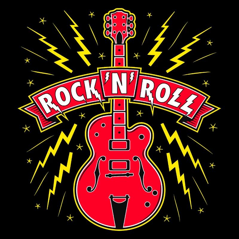 Guitar Rock 'N' Roll Banner