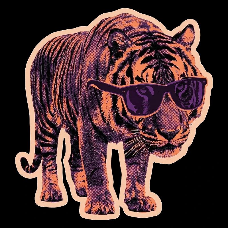 Tiger Sonnenbrille Risographie