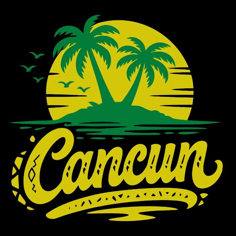 Souvenir de Noël des palmiers rétro de Cancun