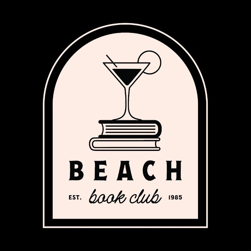 Club de lecture de plage cocktail groupe de lecture drôle