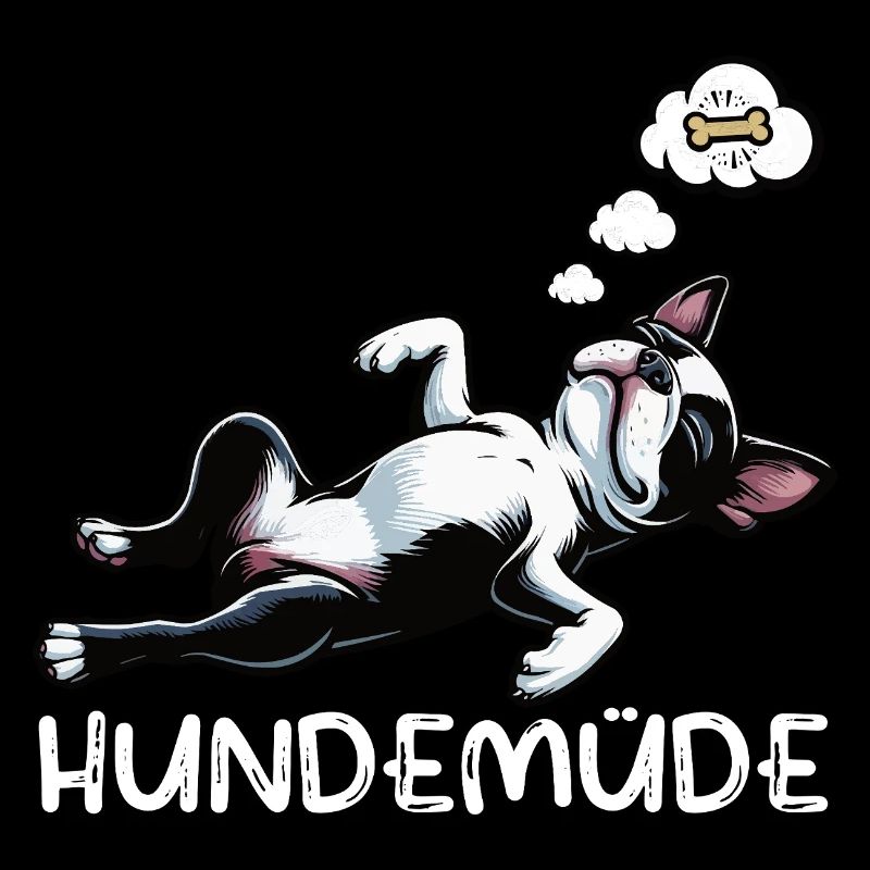 Hundemüde Boston Terrier Boston terrier besitzer 