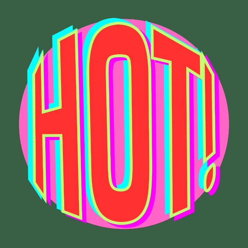 Lettrage rétro néon chaud