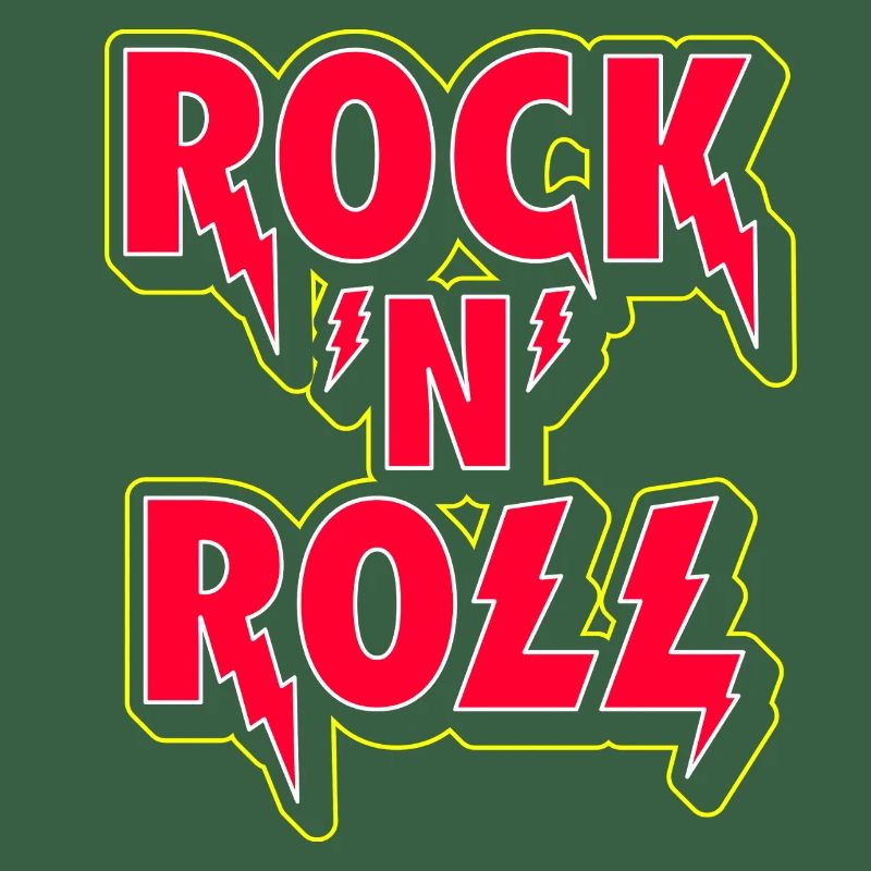 Rock 'N' Roll 3D Logo
