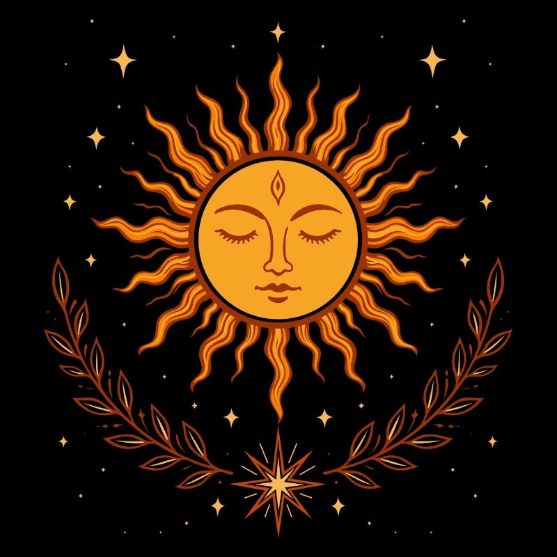 Soleil du solstice d’été – Symbole Bohème