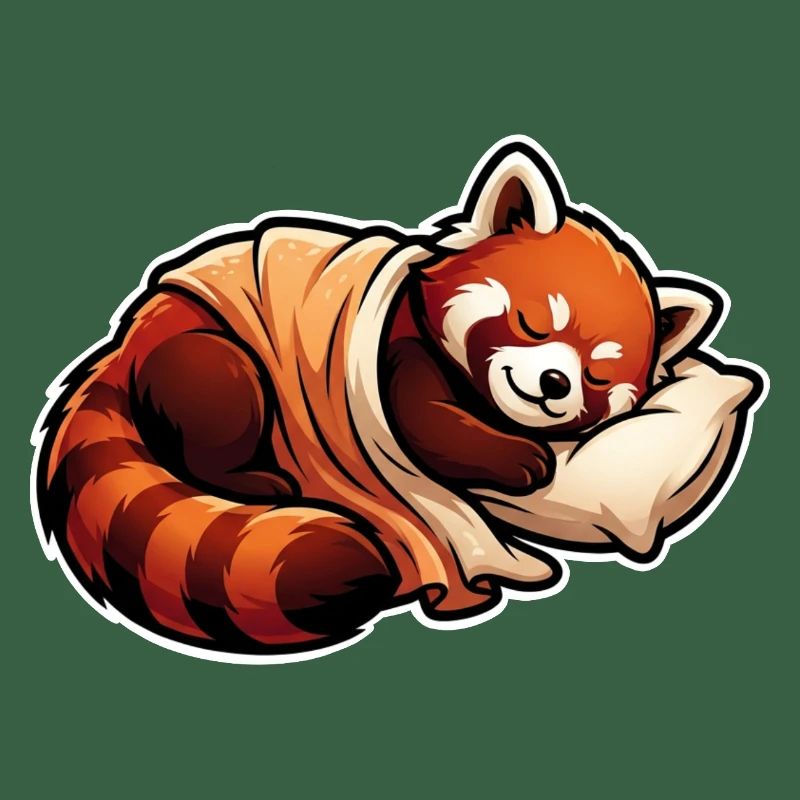 Sleeping Red Panda