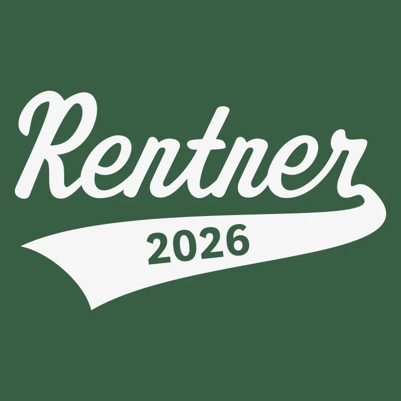 Rentner 2026 (Rente / Ruhestand / White)