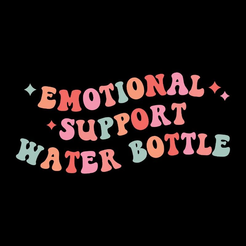 Emotional Support Water Bottle Design