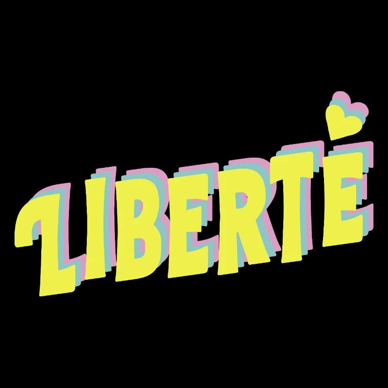 LIBERTÉ Pop Typography