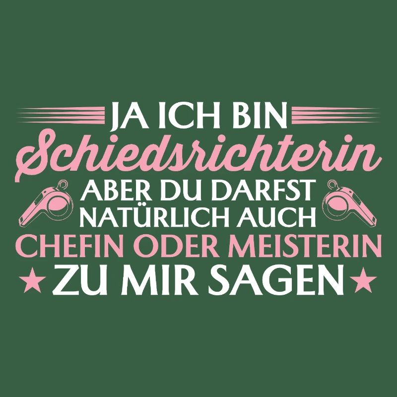 Schiedsrichterin Chefin oder Meisterin - Schiri