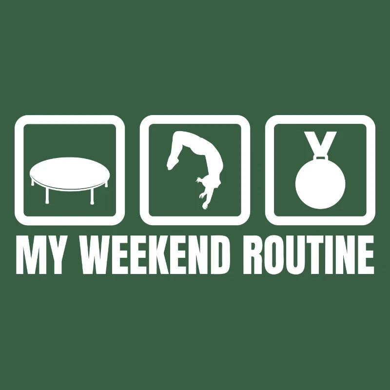 Trampolin Wochenendroutine