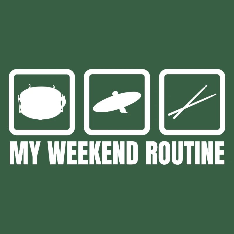 Schlagzeuger Wochenendroutine