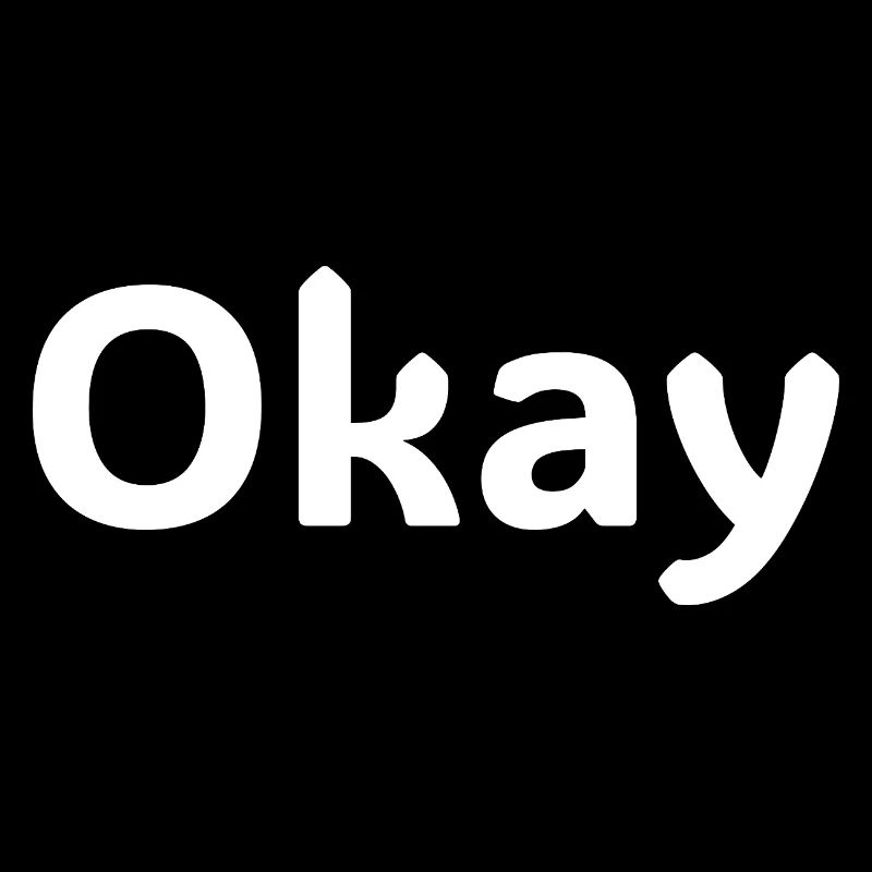 Okay Statement Shirt Minimalistisch