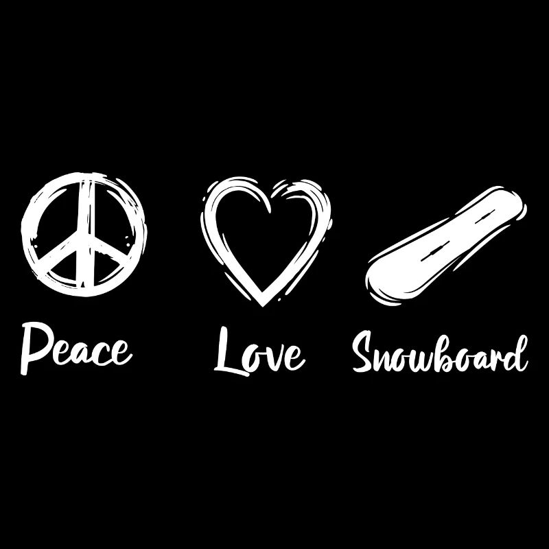 Peace Love Snowboard