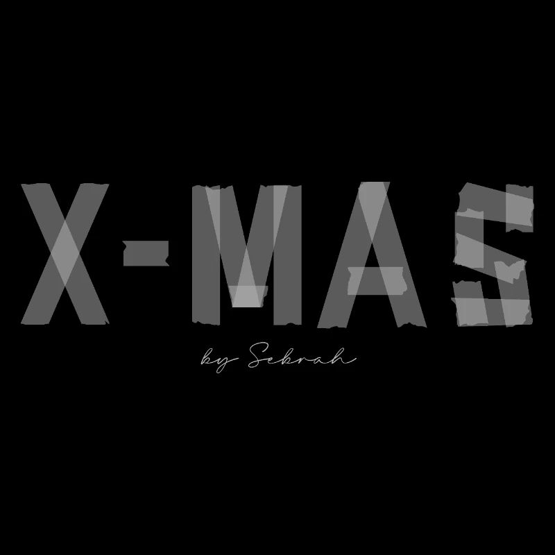 Brush letters X-MAS